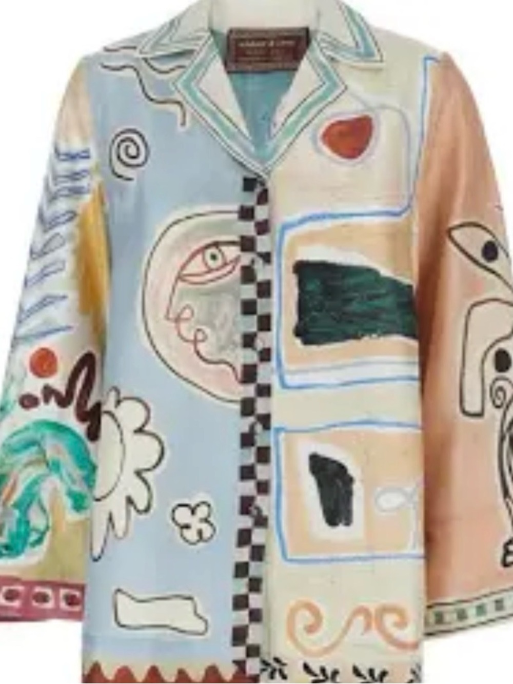 Alemais michelle Abstract Silk Blouse in Multi-Color NWOT - Picture 3 of 11